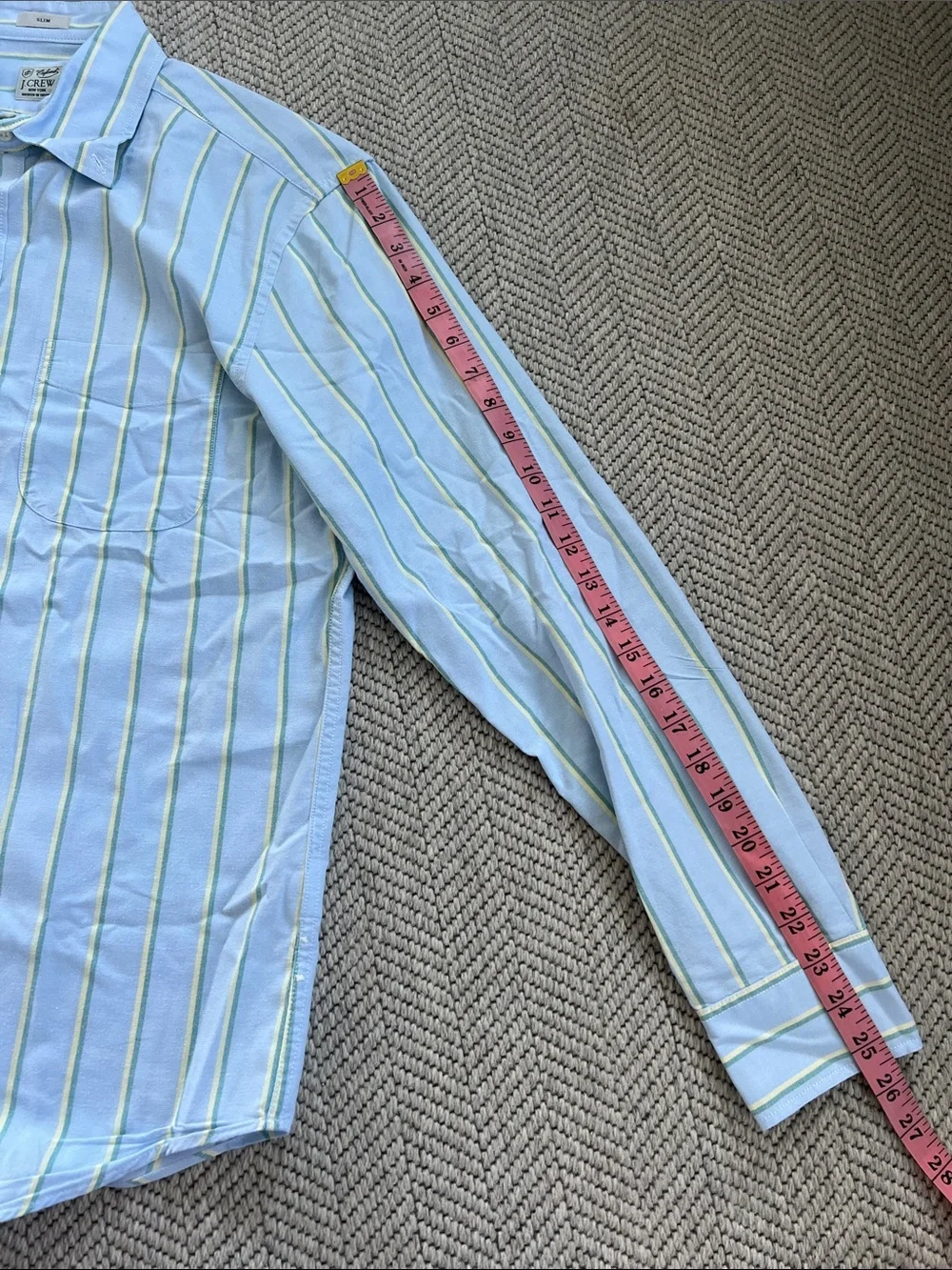 J. Crew Men's Broken-In Oxford Light Blue Button-Down Shirt